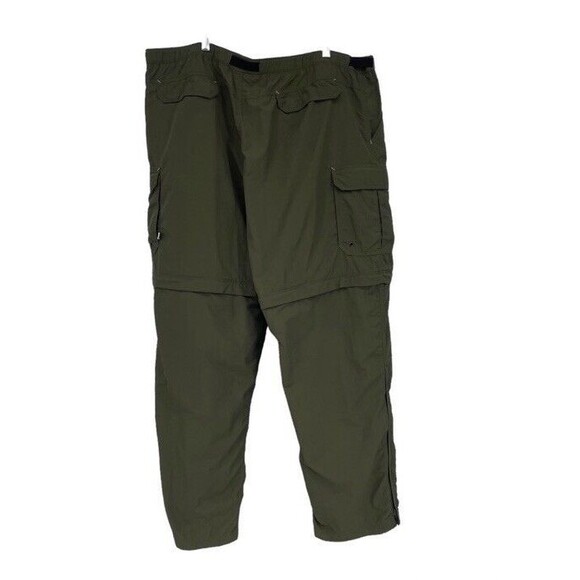 REI Co-op Sahara Convertible Pants Mens XXL 32L Green Nylon UPF - Picture 2 of 10